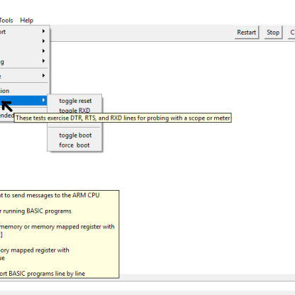 Tooltip hints added to the IDE