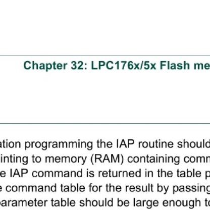 NXP IAP calls from BASIC
