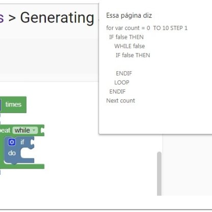 Blockly for the BASIC language